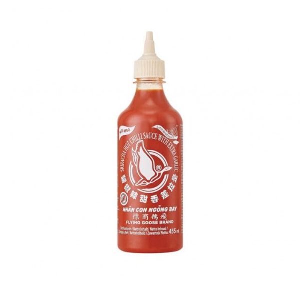 Sriracha Hot Chilli Sauce Extra Garlic 455ml FG