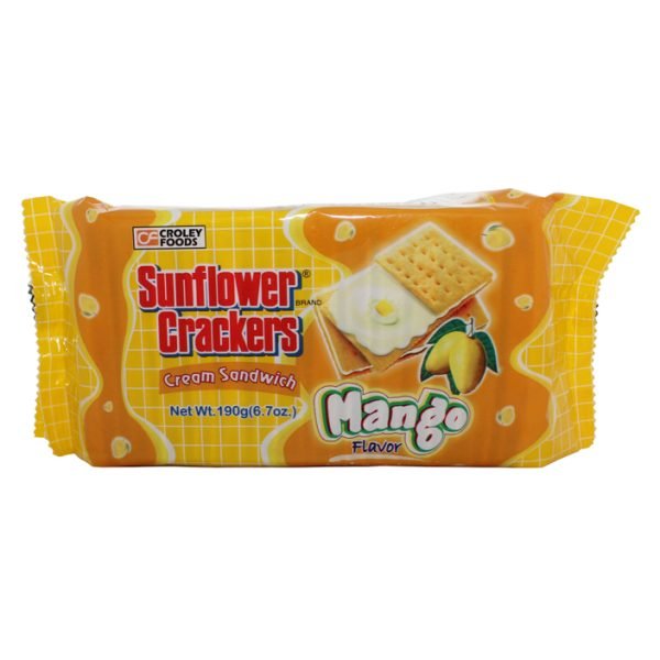 SUNFLOWER CRACKERS MANGO 190G