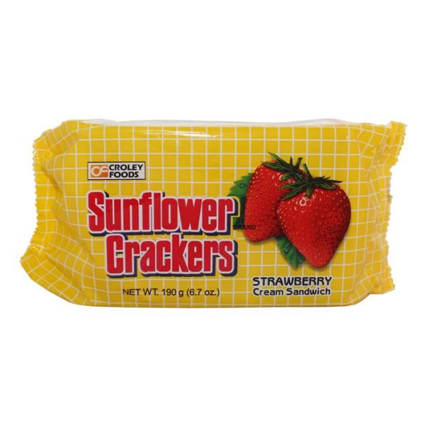 SUNFLOWER CRACKERS STRAWBERRY 190G