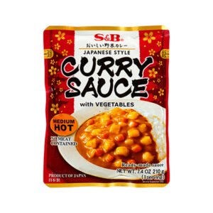 S&b Curry Sauce Medium Hot Vegetable 210g