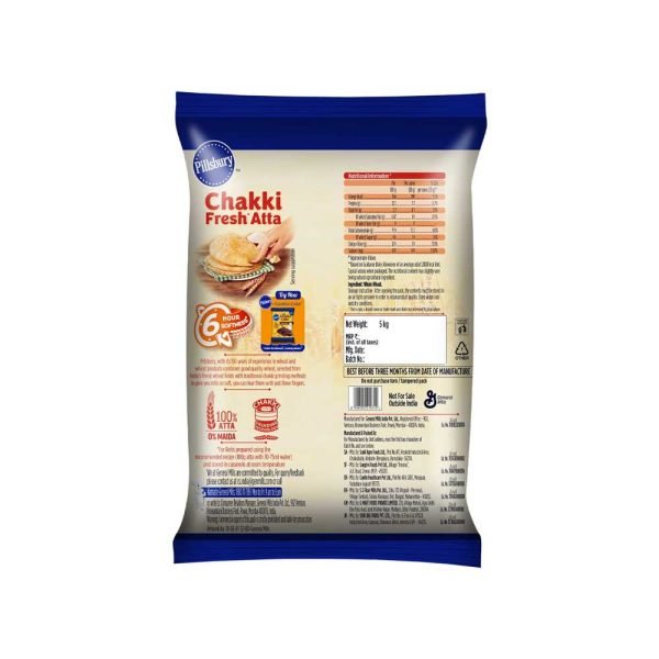 Pillsbury Chakki Fresh Whole Wheat Atta 5kg