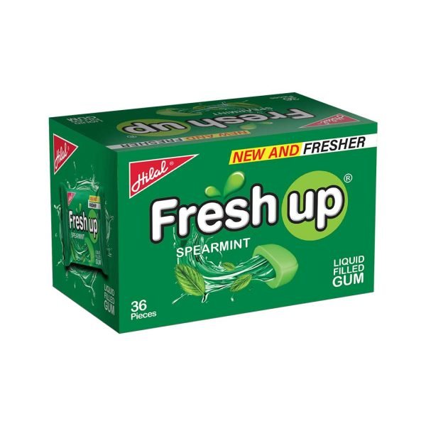 Fresh Up Bubble Gum Spearmint 36 Pcs