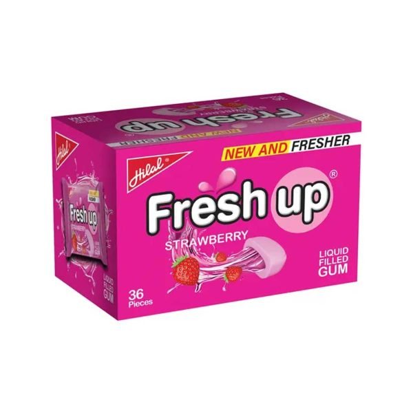 Fresh Up Bubble Gum Strawberry 36pcs