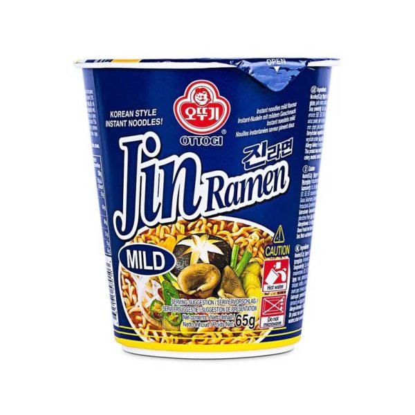 Ottogi Jin Ramen Mild Cup Noodles 65g | Cosmo Cash & Carry