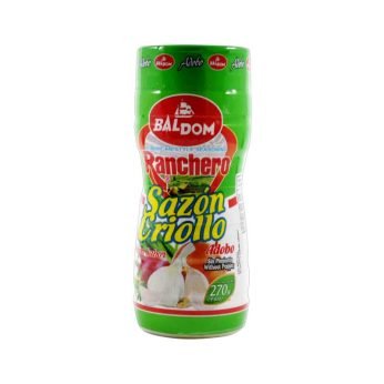 Baldom Ranchero Seasoning without Pepper/Sazón criollo 270 g