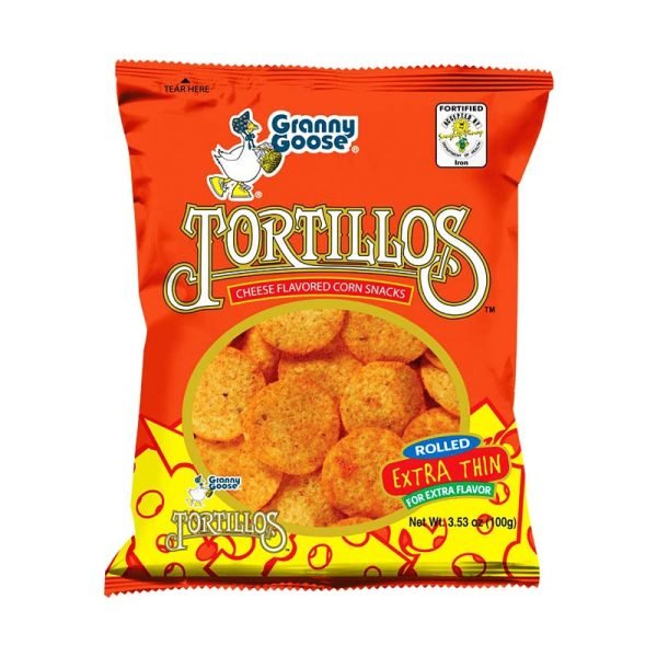 Granny Goose Tortillos Cheese Flavored Corn Snacks 100g