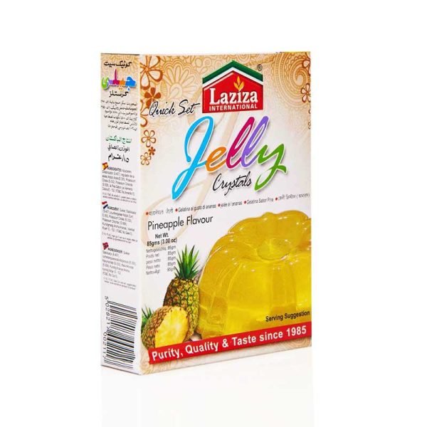 Laziza Jelly Crystals Pineapple Flavor 85g