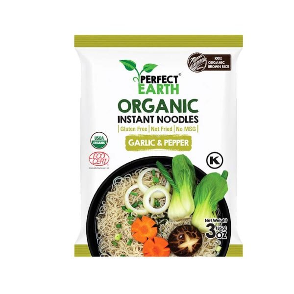 Perfect Earth Organic Instant Noodles Garlic & Pepper 85g