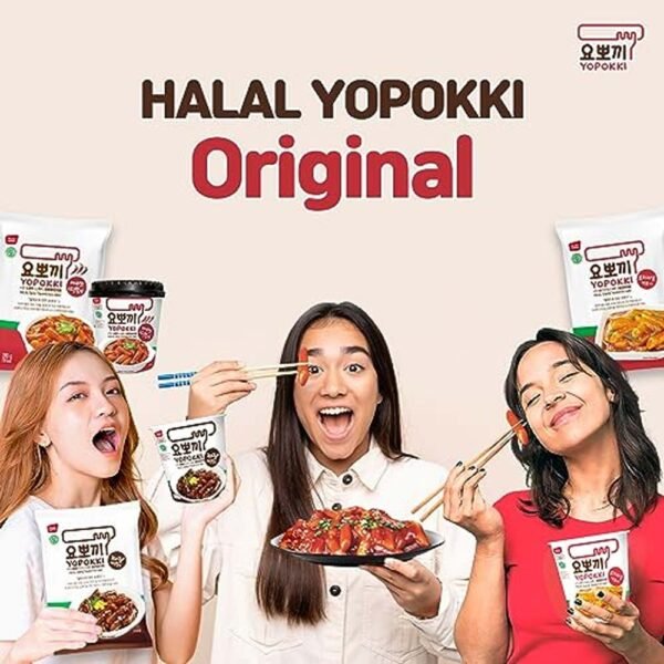 Yopokki HALAL Spicy Tteokbokki Cup Rice Cake 140g