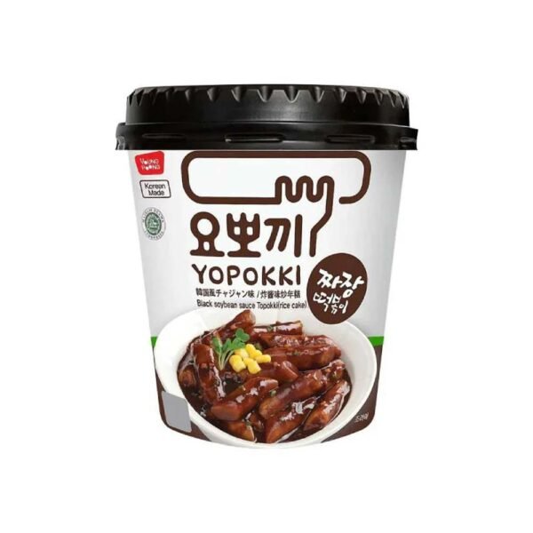 Yopokki Black Soybean Sauce Topokki Rice Cake 140g