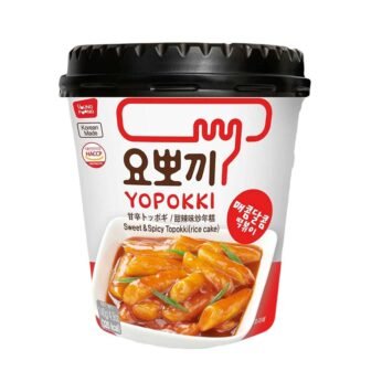 Yopokki Sweet & Mild Spicy Tteokbokki Cup Rice Cake 140g