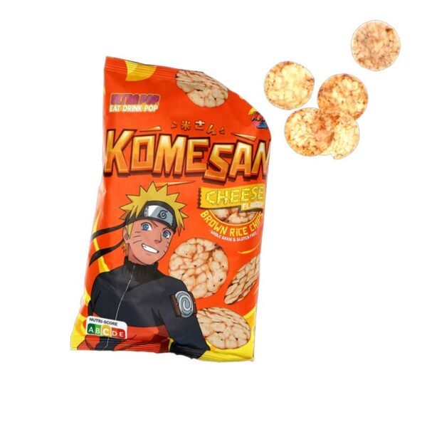 Komesan Cheese Flavor Brown Rice Chips Naruto 60g - Image 2