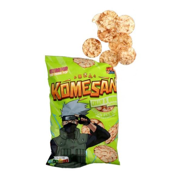 Komesan Cream & Onion Flavored Brown Rice Chips Naruto 60g - Image 2