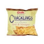 Oishi Ribbed Cracklings in Old Fashioned Salt & Vinegar 50g