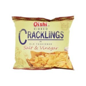 Oishi Ribbed Cracklings in Old Fashioned Salt & Vinegar 50g