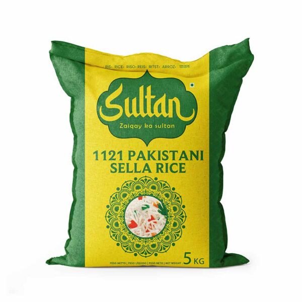 Sultan 1121 Pakistani Sella Basmati Rice 5Kg