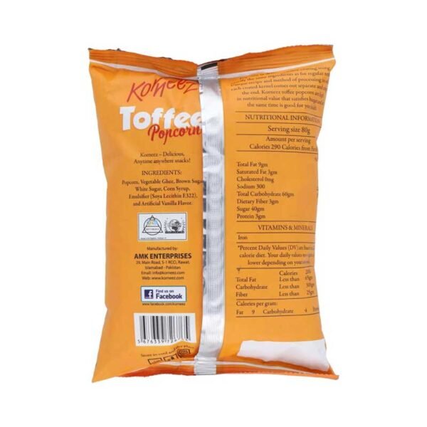 Korneez Popcorn Toffee Flavor 80g