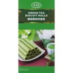 Biskvitne rolice z okusom zelenega caja 124g CRISPY FRAGRANCE GARDEN