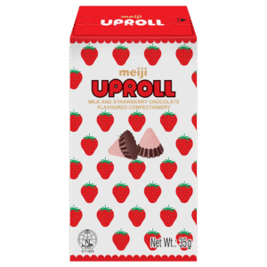 Meiji Uproll Milk and Strawberry 35g
