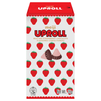 Meiji Uproll Milk and Strawberry 35g
